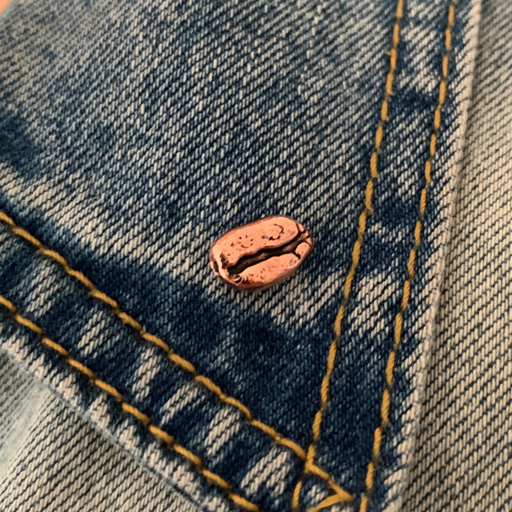 Coffee pins - Unidad grano de café - Rosado